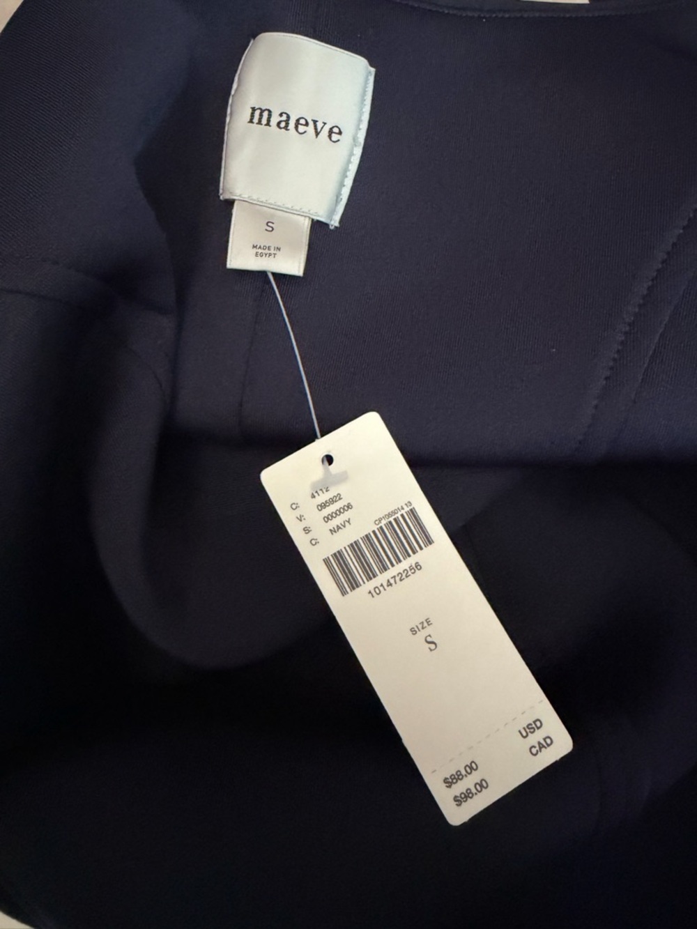 Anthropologie Maeve Navy Peplum Tank Top - Women - Picture 5 of 5